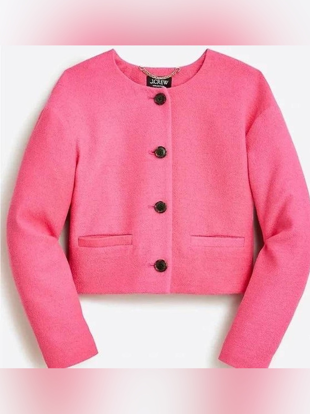 J.CREW COLLECTION • Lady bomber jacket blazer - size 16 - pink